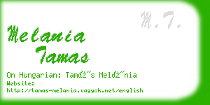 melania tamas business card